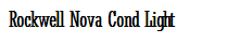 Rockwell Nova Cond Light